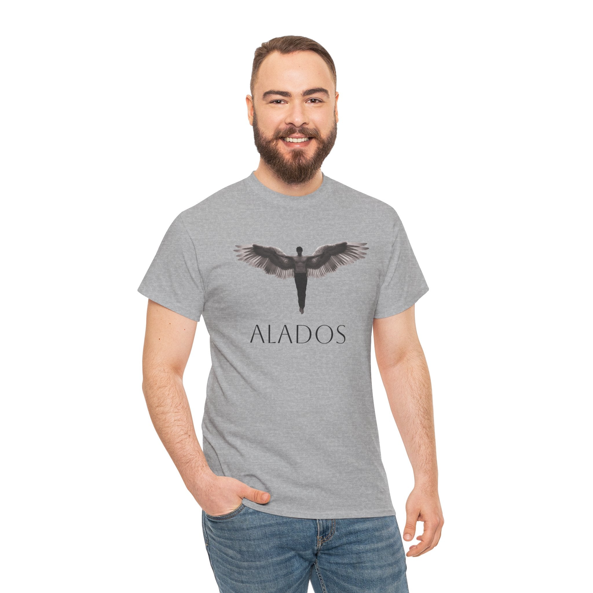 Alados Angel Wing Tee — Minimalist Mythic Graphic T-Shirt