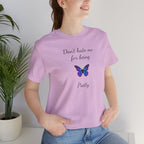 Cute Shirt for Women,Pretty Butterfly Graphic Tee,Unique Design Top,Casual Summer Wear- Don't Hate Me for Being Pretty-