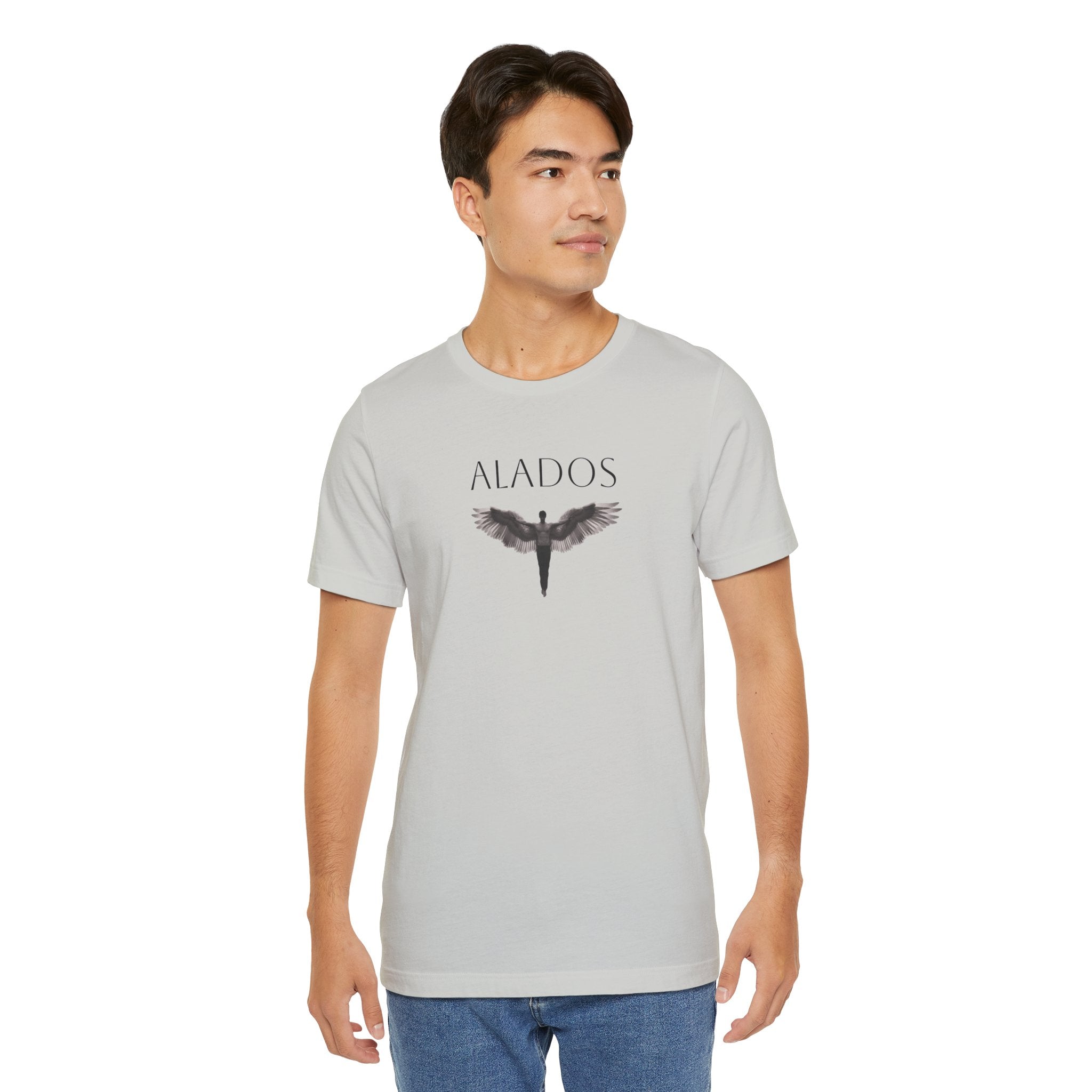 ALADOS.Unisex Angel Wings Graphic Tee, Spiritual Shirt, Gift for Nature Lovers, Casual Wear, Thoughtful Present for Birthdays and Holidays.