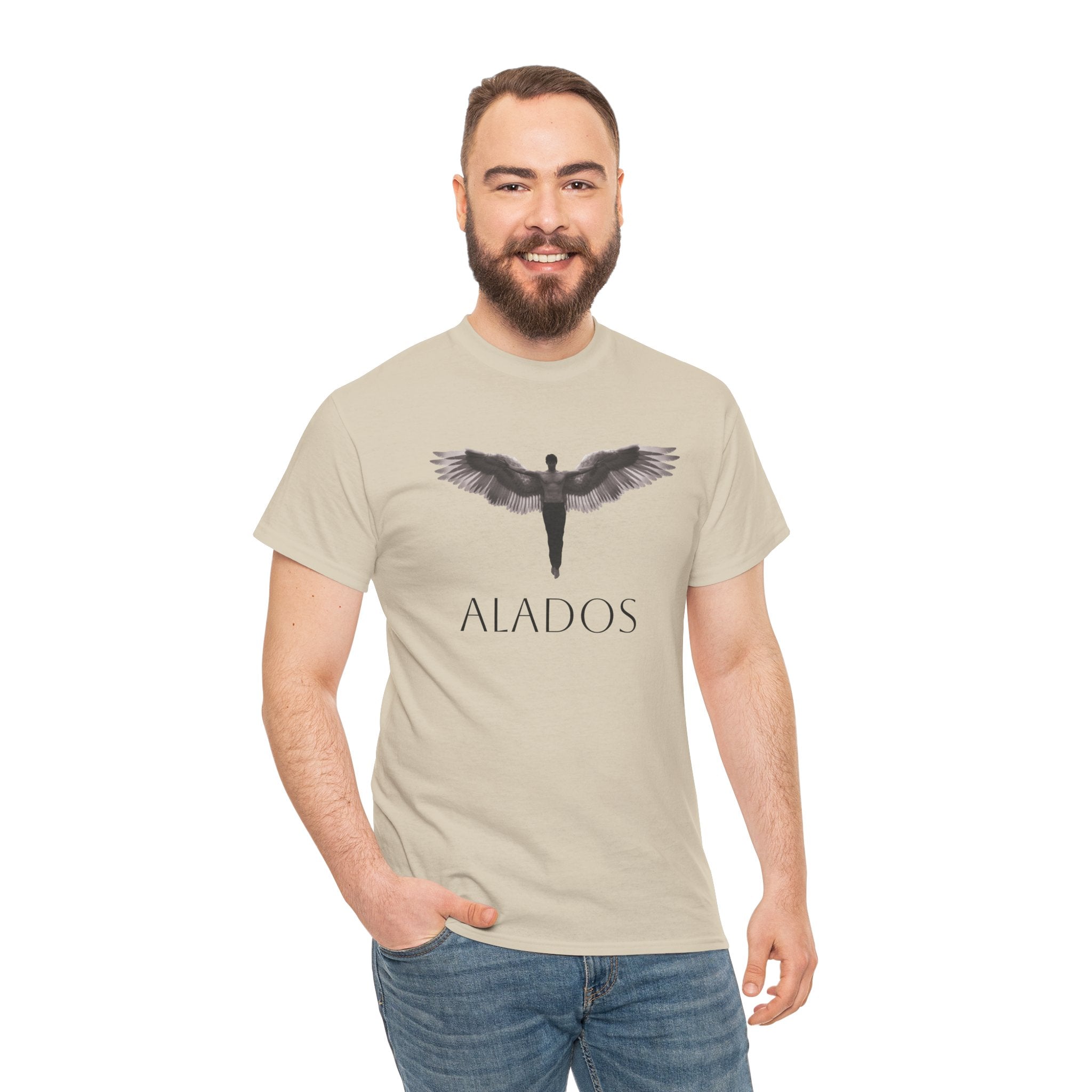 Alados Angel Wing Tee — Minimalist Mythic Graphic T-Shirt