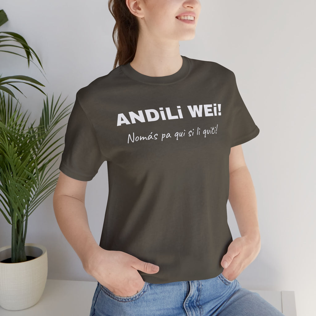 Funny Mexican T shirt, Unisex Short Sleeve Tee - Perfect for Everyday Casual Wear.' 'Andili Wei.'