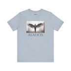 Alados Graphic Tee,Inspirational Unisex Jersey T-Shirt, Adventure Shirt, Angel Wing Shirt, Motivational Top, Gift for Dreamers