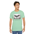 Alados Graphic Tee,Inspirational Unisex Jersey T-Shirt, Adventure Shirt, Angel Wing Shirt, Motivational Top, Gift for Dreamers