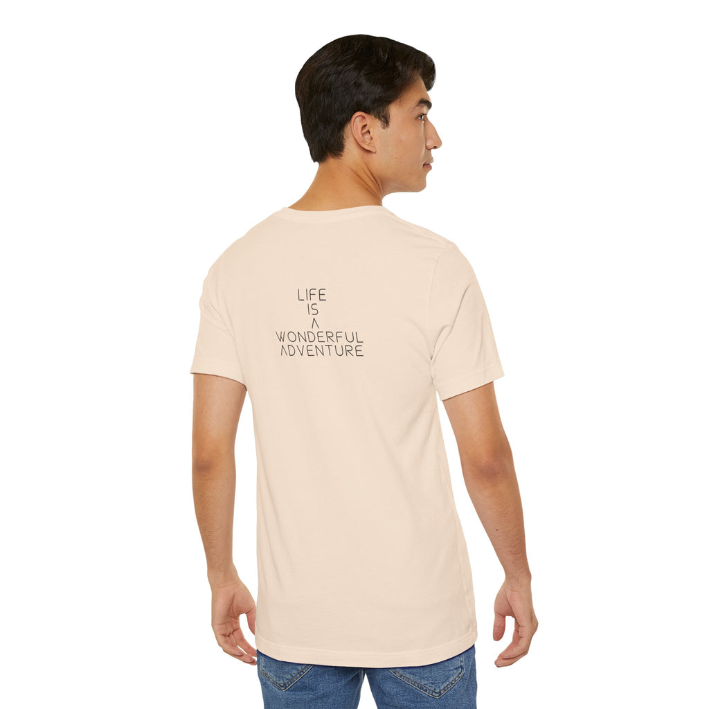 Alados Graphic Tee,Inspirational Unisex Jersey T-Shirt, Adventure Shirt, Angel Wing Shirt, Motivational Top, Gift for Dreamers