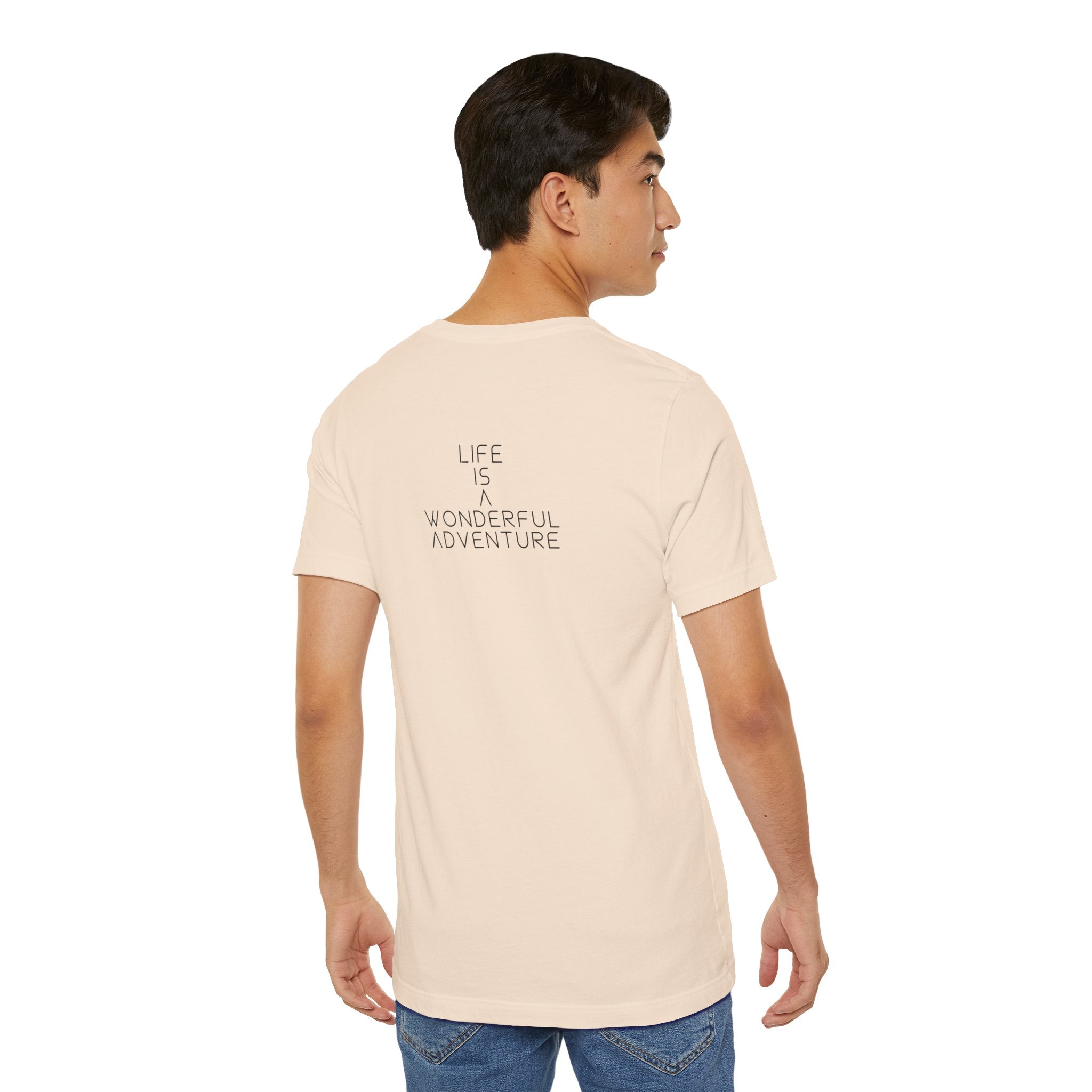 Alados Graphic Tee,Inspirational Unisex Jersey T-Shirt, Adventure Shirt, Angel Wing Shirt, Motivational Top, Gift for Dreamers