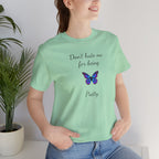 Cute Shirt for Women,Pretty Butterfly Graphic Tee,Unique Design Top,Casual Summer Wear- Don't Hate Me for Being Pretty-