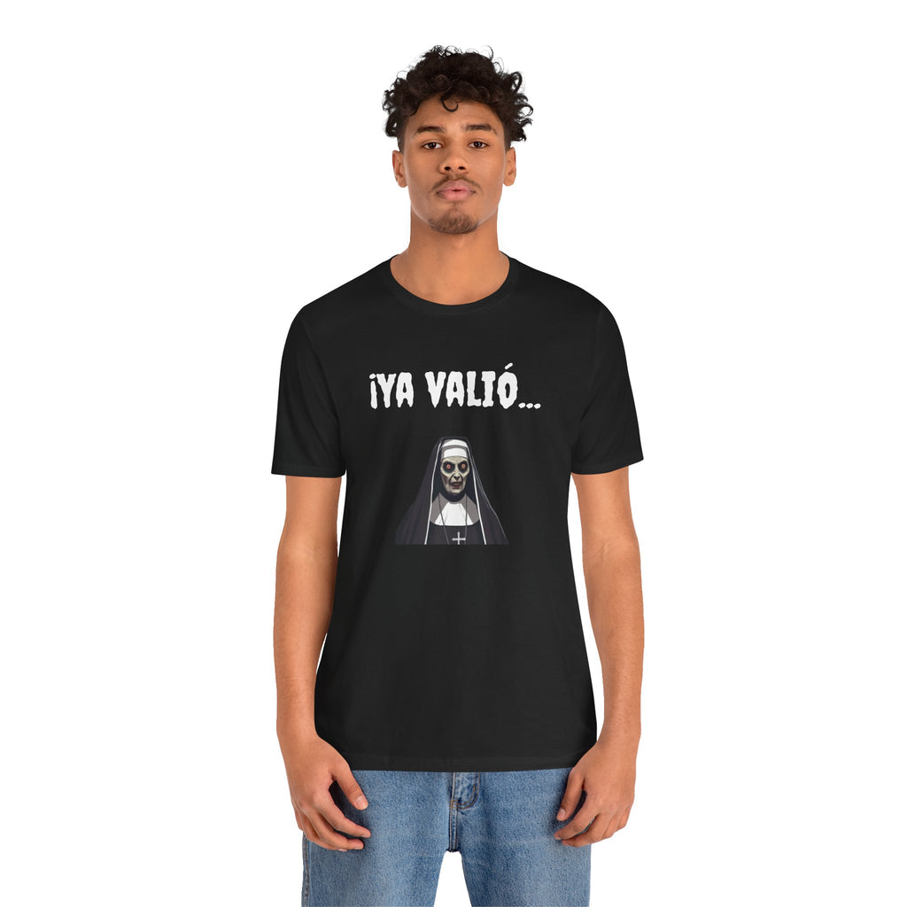 Gothic Nun Tee - Dark Humor Unisex Jersey Shirt - Perfect for Halloween, Parties, Casual Wear, Gifts, Unique Design.YA VALIO