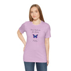 Cute Shirt for Women,Pretty Butterfly Graphic Tee,Unique Design Top,Casual Summer Wear- Don't Hate Me for Being Pretty-