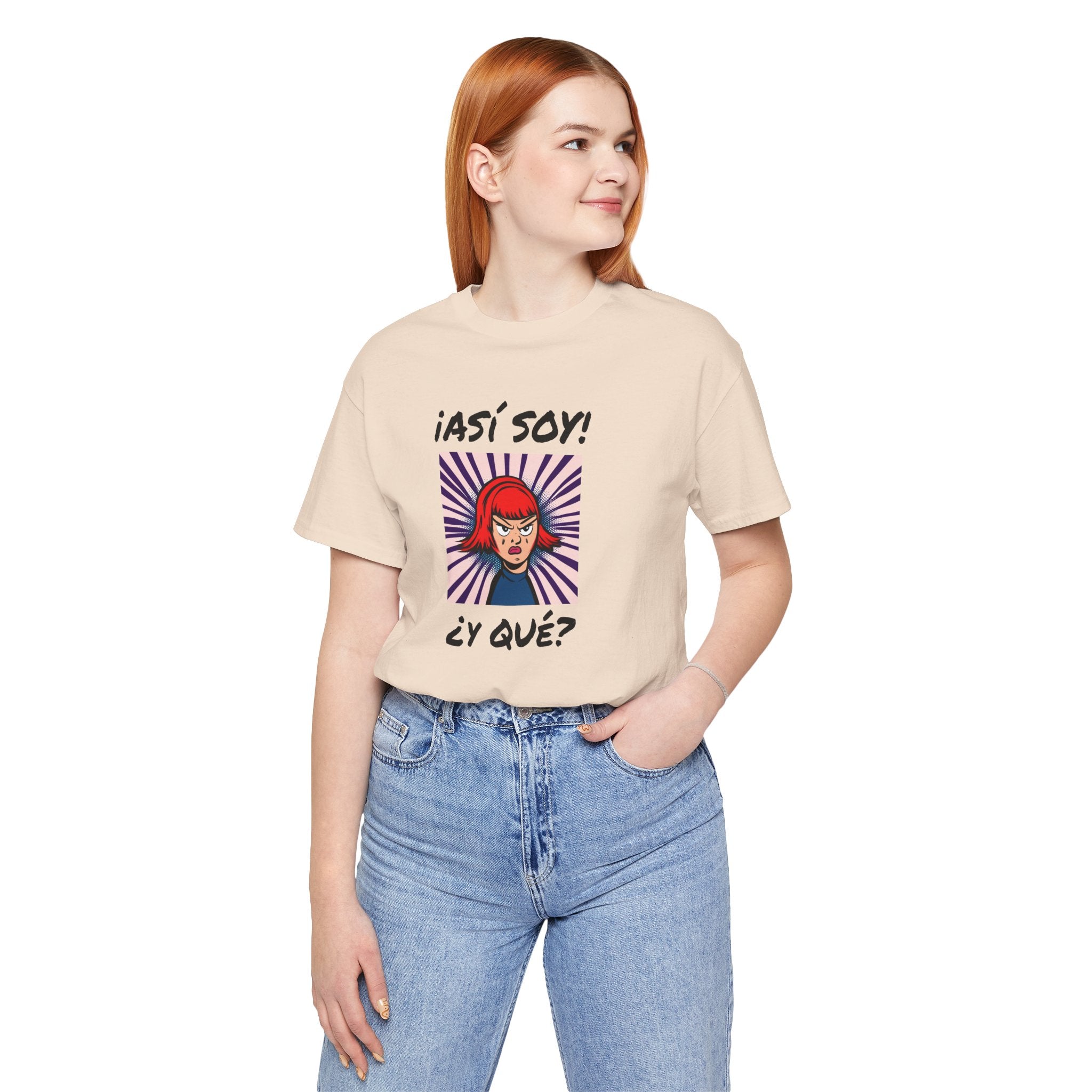 Funny T-Shirt for Teens,Bold Design T shirt,Women's Tee, Gift for Her,Funny Shirt for Latin Girls. '¡ASI SOY! ¿Y QUE?'