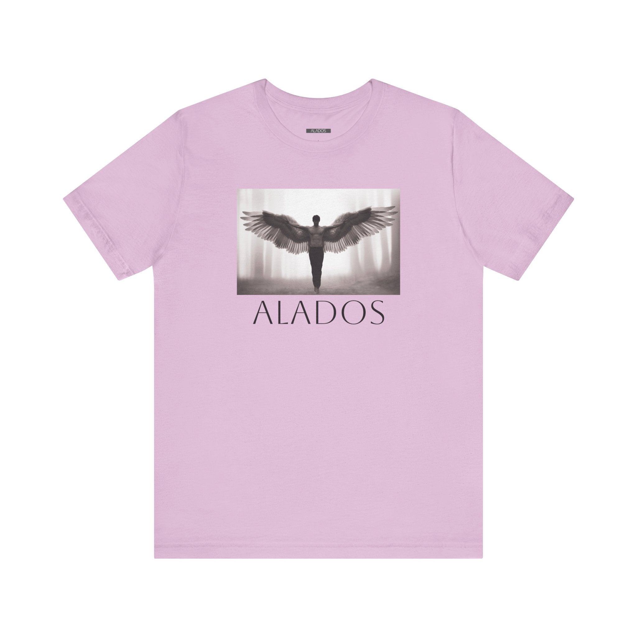 Alados Graphic Tee,Inspirational Unisex Jersey T-Shirt, Adventure Shirt, Angel Wing Shirt, Motivational Top, Gift for Dreamers