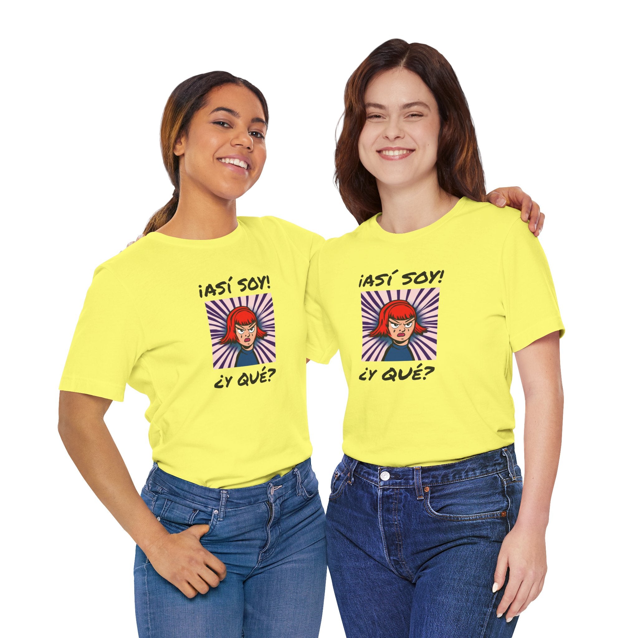 Funny T-Shirt for Teens,Bold Design T shirt,Women's Tee, Gift for Her,Funny Shirt for Latin Girls. '¡ASI SOY! ¿Y QUE?'
