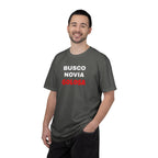 Retro style T shirt,Funny Latin Shirt — Humorous Latin Phrase Tee,Mexican Humor Tee. ' Busco Novia Golosa'