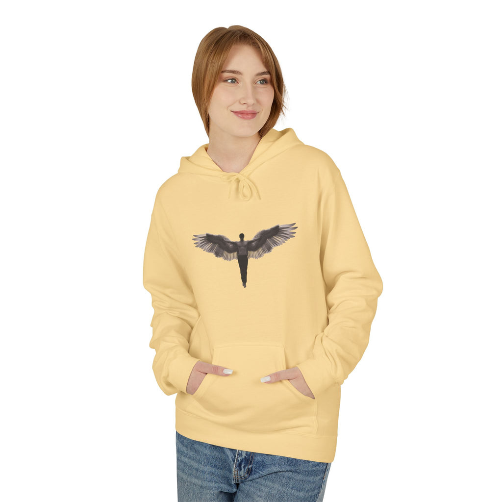 Alados Winged Logo Hoodie — Minimalist Angel Wings Pullover