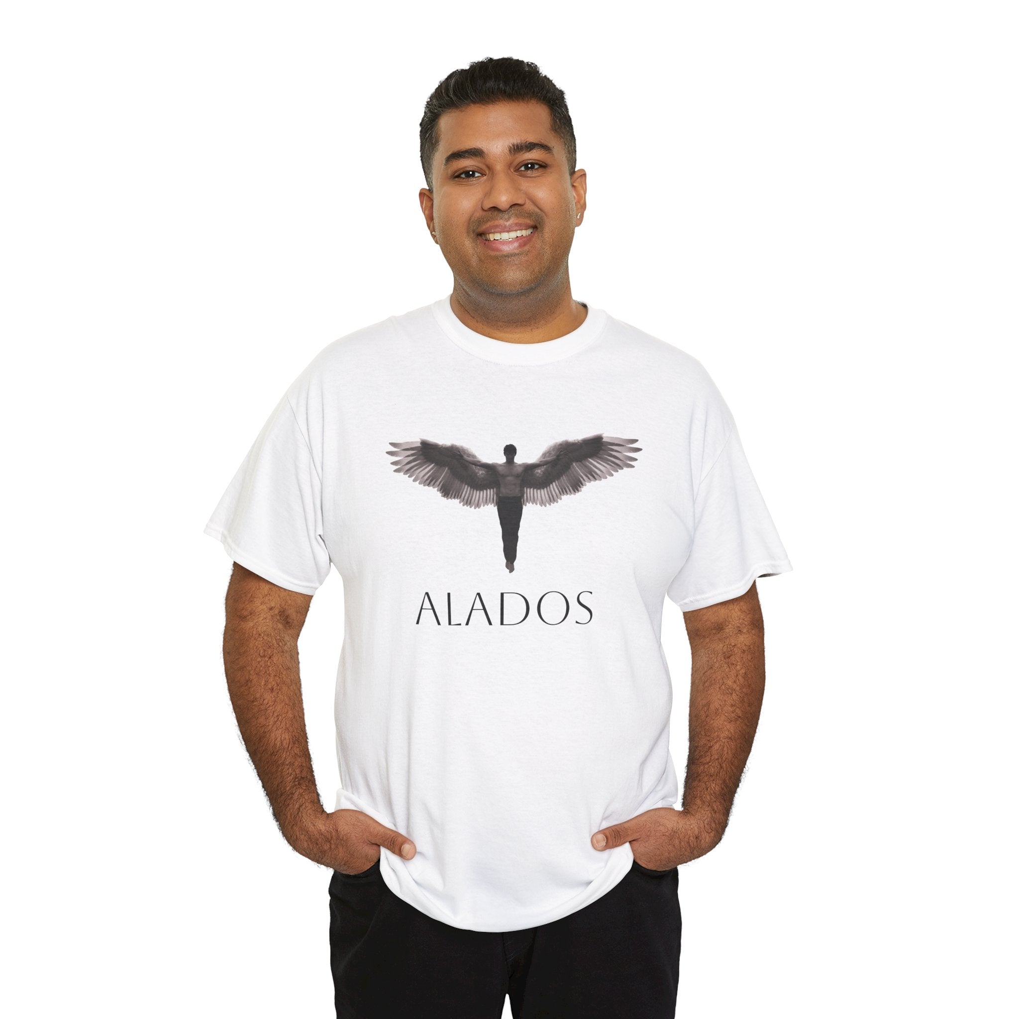 Alados Angel Wing Tee — Minimalist Mythic Graphic T-Shirt