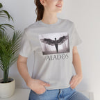 Alados Graphic Tee,Inspirational Unisex Jersey T-Shirt, Adventure Shirt, Angel Wing Shirt, Motivational Top, Gift for Dreamers