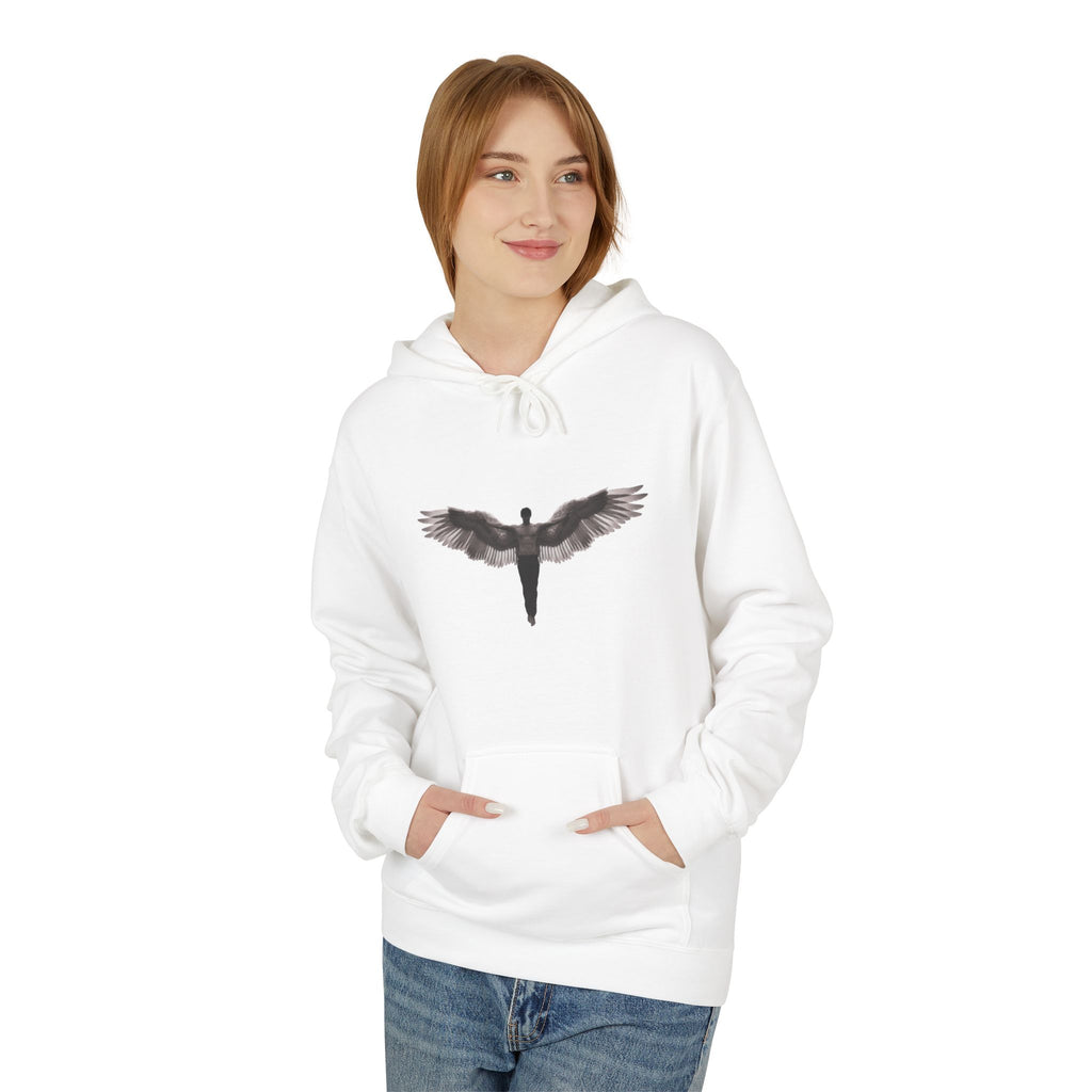 Alados Winged Logo Hoodie — Minimalist Angel Wings Pullover