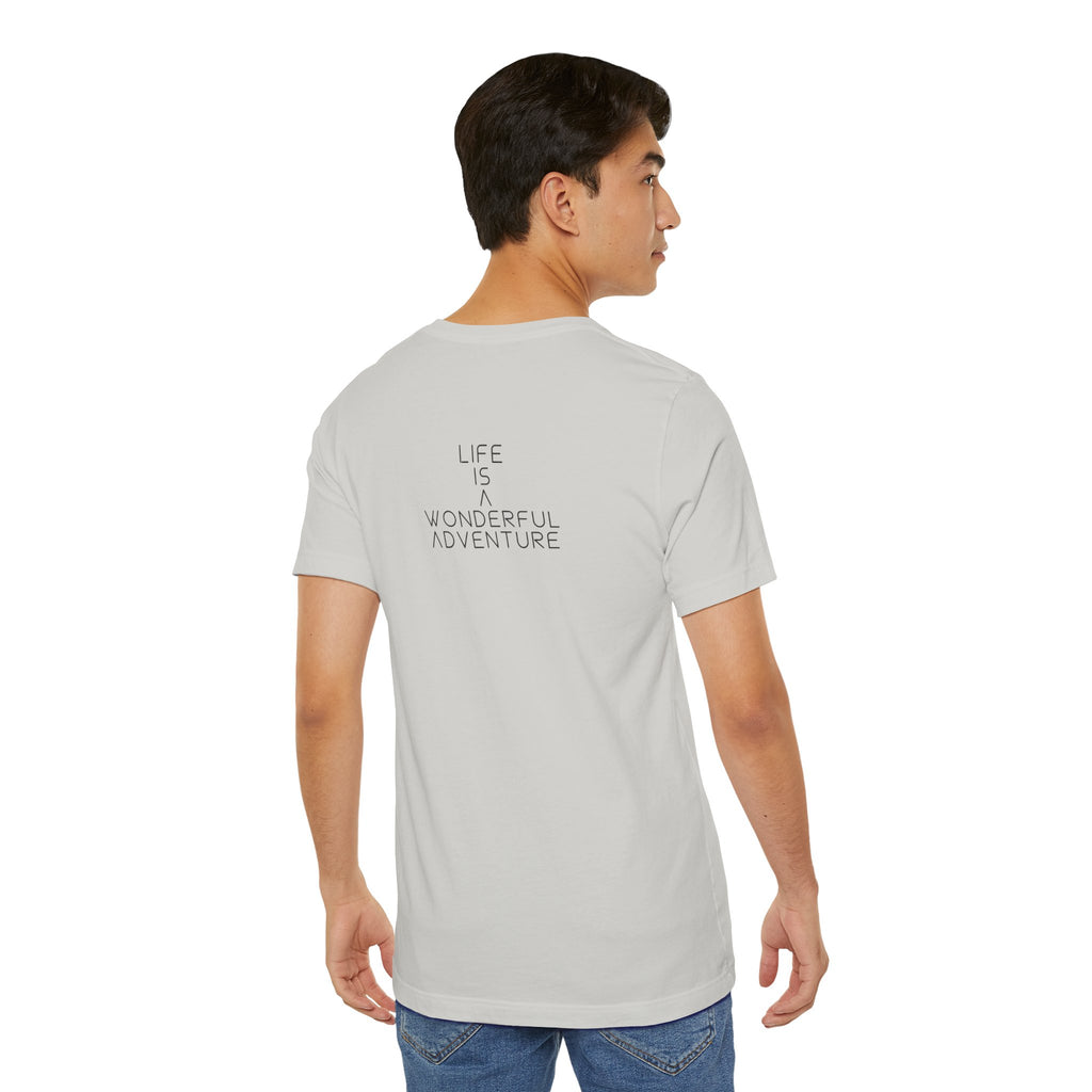 Alados Graphic Tee,Inspirational Unisex Jersey T-Shirt, Adventure Shirt, Angel Wing Shirt, Motivational Top, Gift for Dreamers