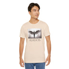 Alados Graphic Tee,Inspirational Unisex Jersey T-Shirt, Adventure Shirt, Angel Wing Shirt, Motivational Top, Gift for Dreamers