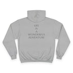 Sporting Champion Hoodie,Unique Design For Adventure Lovers,Great Gift for Holidays.Neutral Gender Hoodie. 'ALADOS:Life is a Wonderful Adventure'
