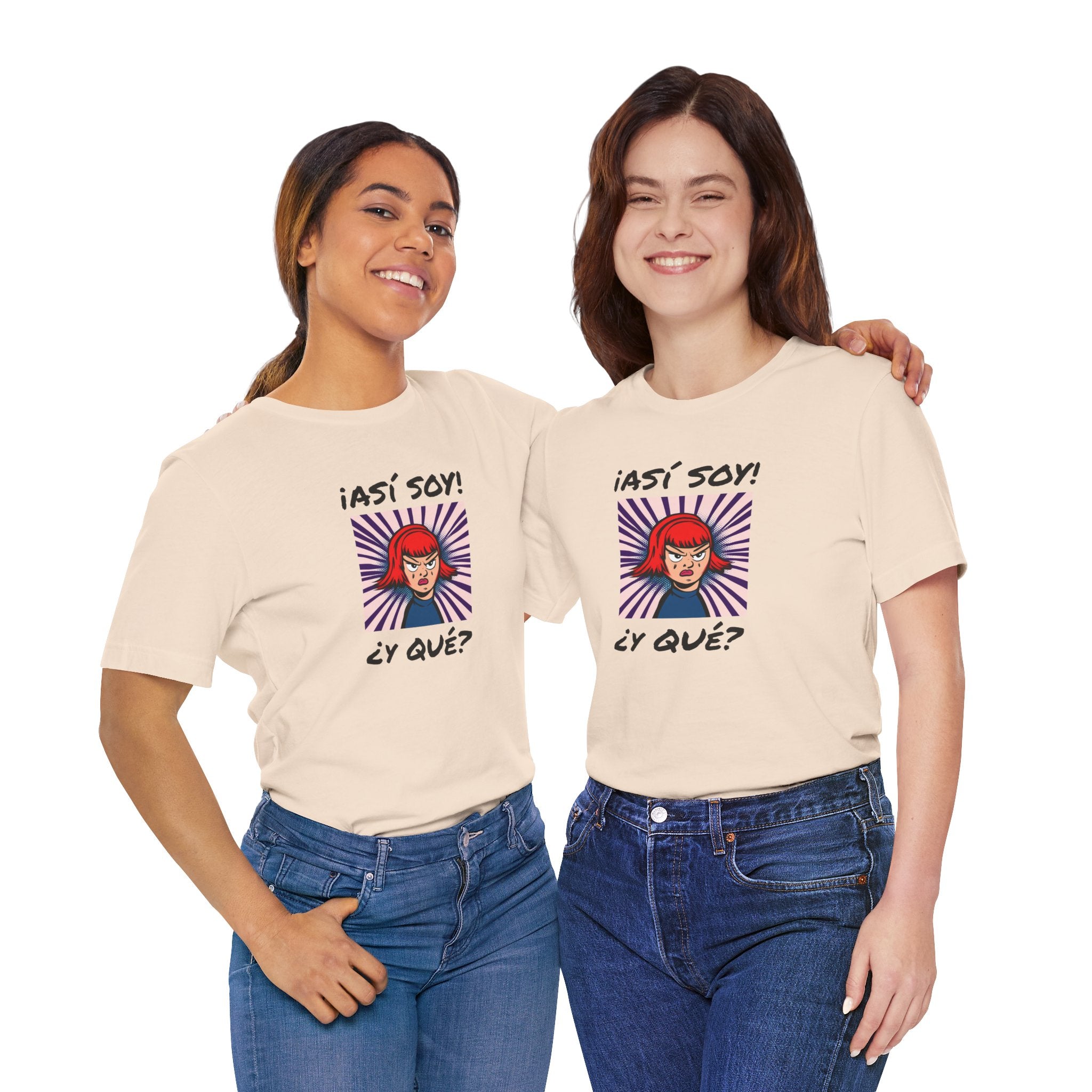 Funny T-Shirt for Teens,Bold Design T shirt,Women's Tee, Gift for Her,Funny Shirt for Latin Girls. '¡ASI SOY! ¿Y QUE?'