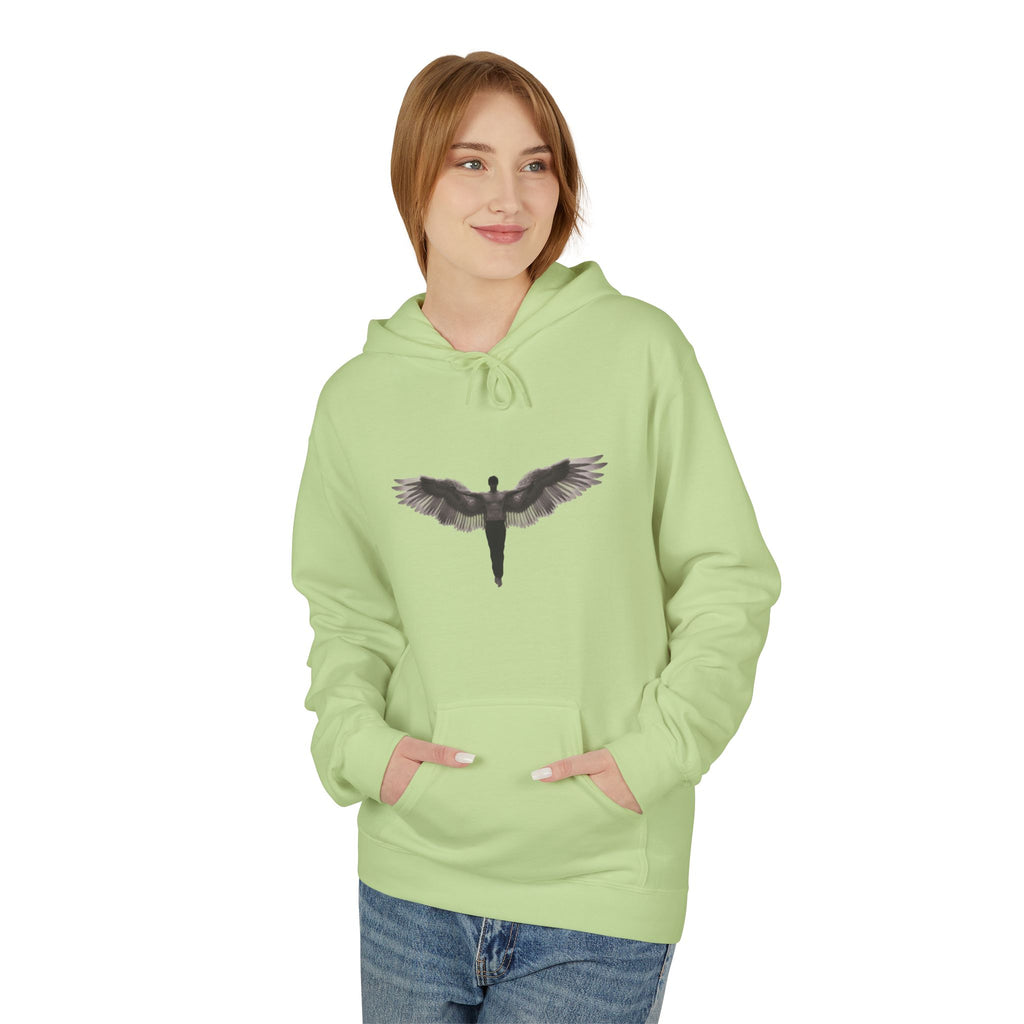 Alados Winged Logo Hoodie — Minimalist Angel Wings Pullover
