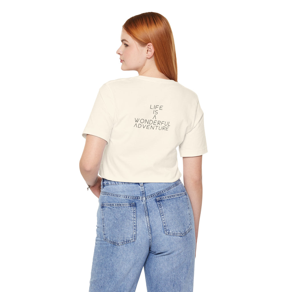 Alados Graphic Tee,Inspirational Unisex Jersey T-Shirt, Adventure Shirt, Angel Wing Shirt, Motivational Top, Gift for Dreamers