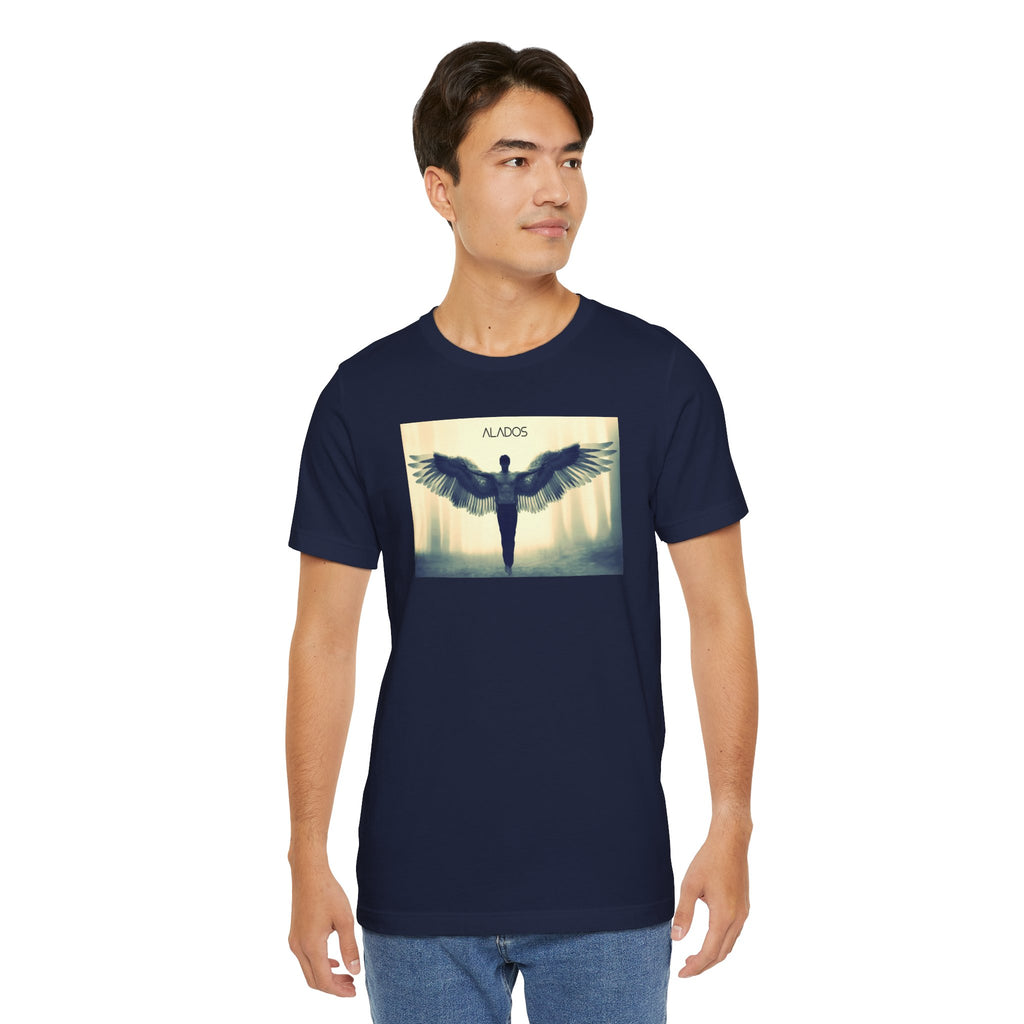 Angelic Wings Tee: Spiritual Unisex Jersey Shirt, Inspirational Gift, Motivational Wear, Ideal for Meditation, Unique Fashion