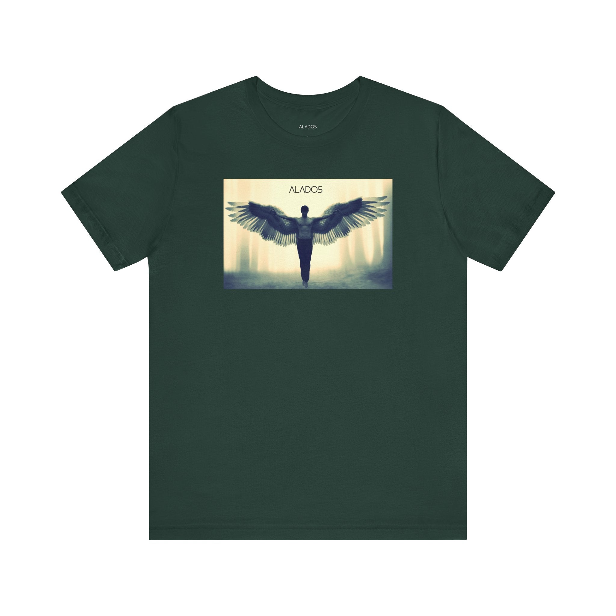 Angelic Wings Tee: Spiritual Unisex Jersey Shirt, Inspirational Gift, Motivational Wear, Ideal for Meditation, Unique Fashion