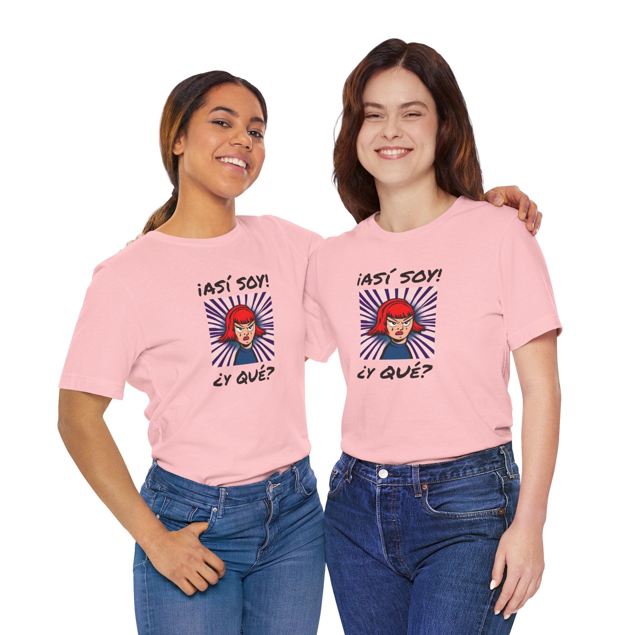 Funny T-Shirt for Teens,Bold Design T shirt,Women's Tee, Gift for Her,Funny Shirt for Latin Girls. '¡ASI SOY! ¿Y QUE?'