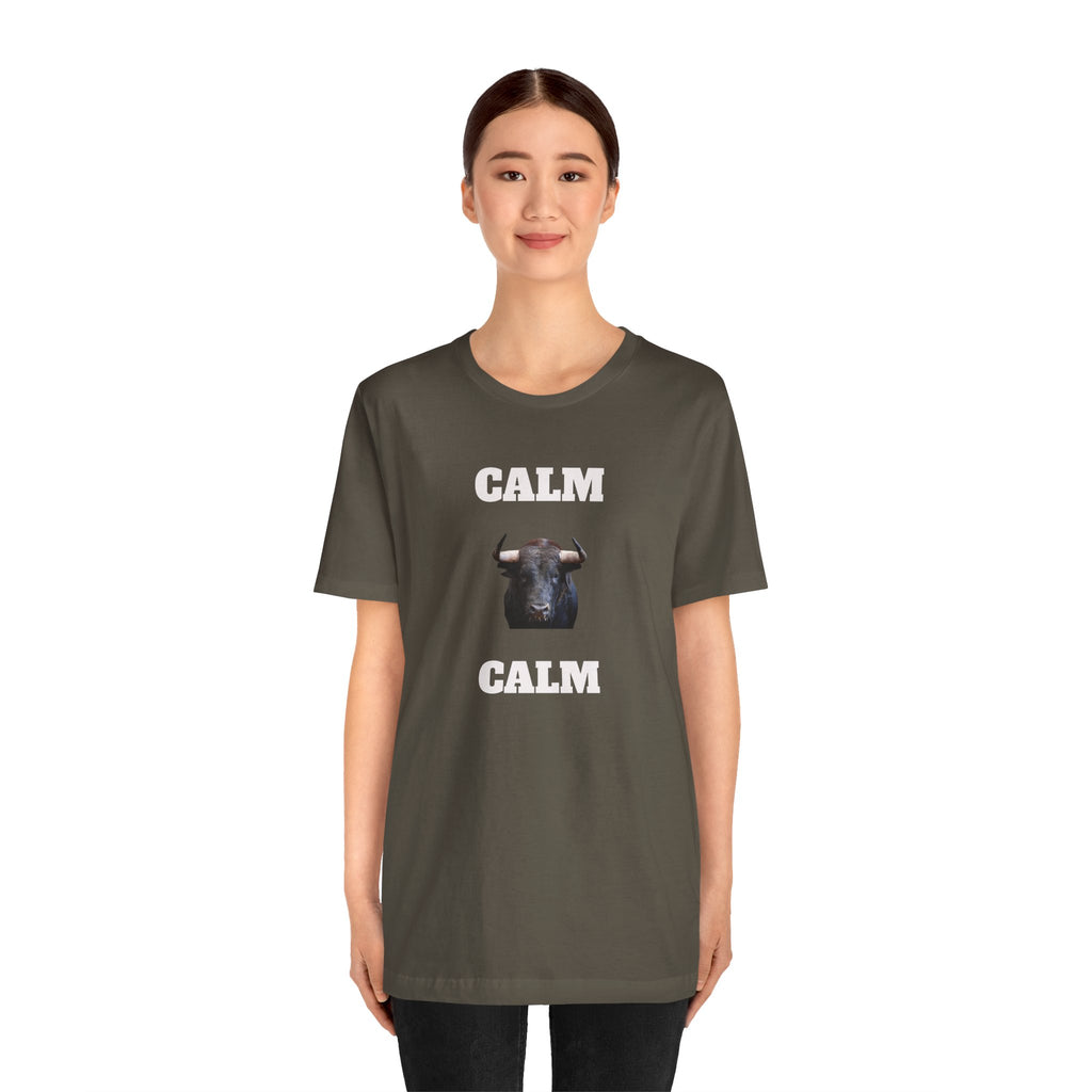 Funny Unisex Tee, Sarcastic T Shirt, Holiday Gift, Casual Wear, Joke Clothing, Birthday Gift. 'Calm... Calm'