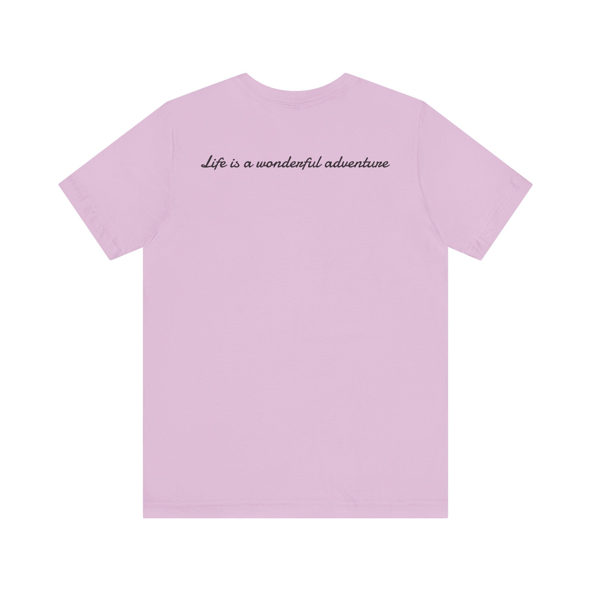 ALADOS.Inspiring Graphic Unisex T-Shirt for Explorers,Unique Design Tee,Motivational Gift for Friends. -Life is a wonderful adventure.-