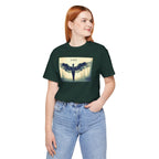 Angelic Wings Tee: Spiritual Unisex Jersey Shirt, Inspirational Gift, Motivational Wear, Ideal for Meditation, Unique Fashion