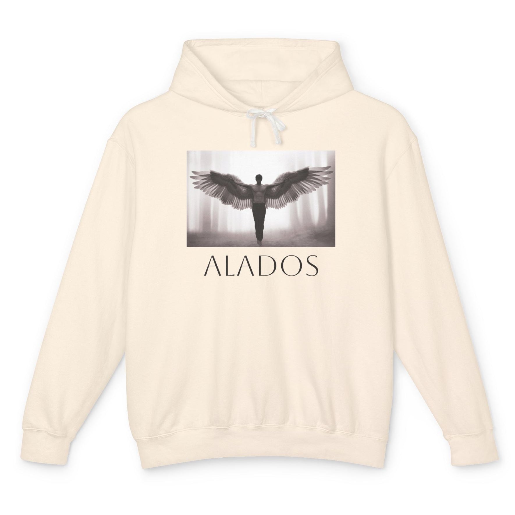ALADOS  Angel Wings Hoodie,Unisex Lightweight Hoodie Sweatshirt, Unique Gift for Trendsetters. 'LOS ANGELES'