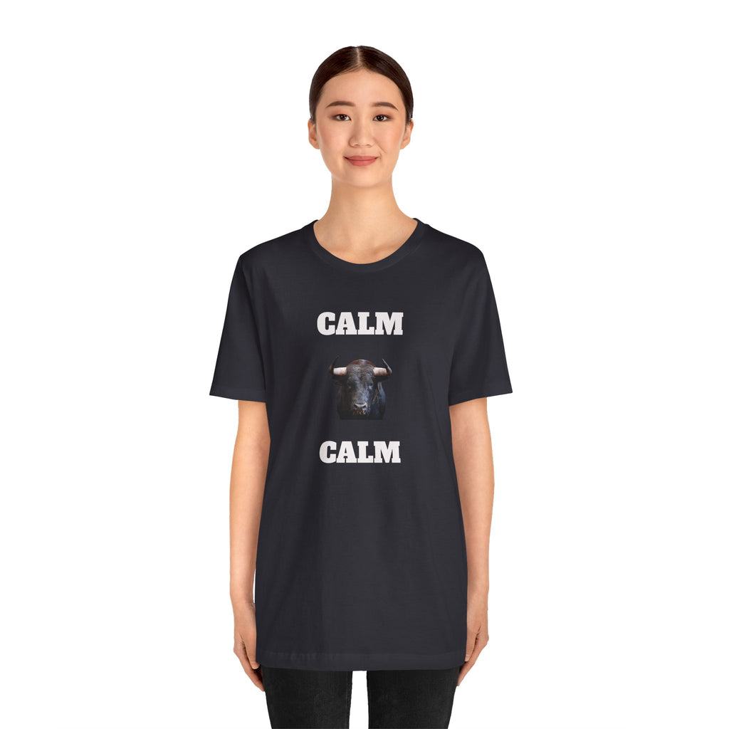 Funny Unisex Tee, Sarcastic T Shirt, Holiday Gift, Casual Wear, Joke Clothing, Birthday Gift. 'Calm... Calm'
