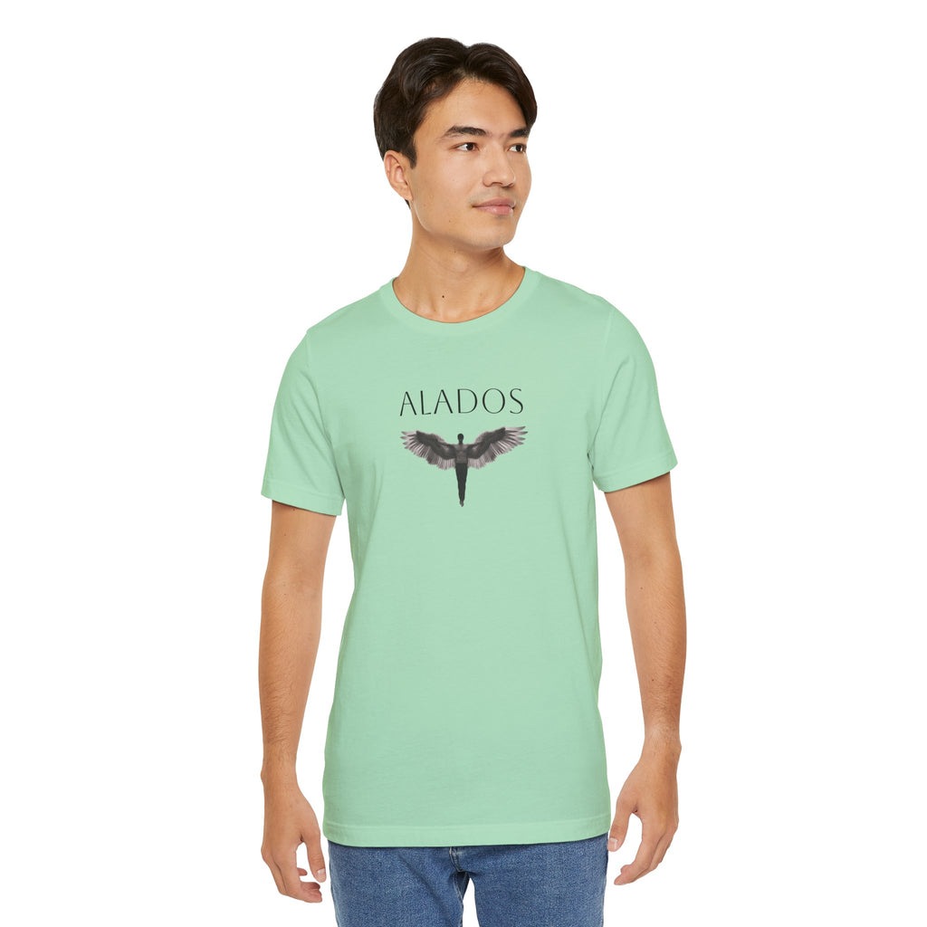 ALADOS.Unisex Angel Wings Graphic Tee, Spiritual Shirt, Gift for Nature Lovers, Casual Wear, Thoughtful Present for Birthdays and Holidays.