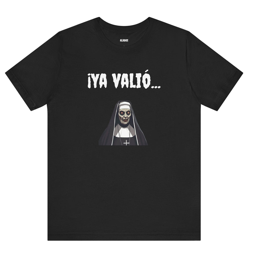 Gothic Nun Tee - Dark Humor Unisex Jersey Shirt - Perfect for Halloween, Parties, Casual Wear, Gifts, Unique Design.YA VALIO