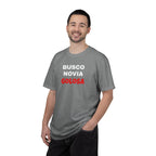 Retro style T shirt,Funny Latin Shirt — Humorous Latin Phrase Tee,Mexican Humor Tee. ' Busco Novia Golosa'