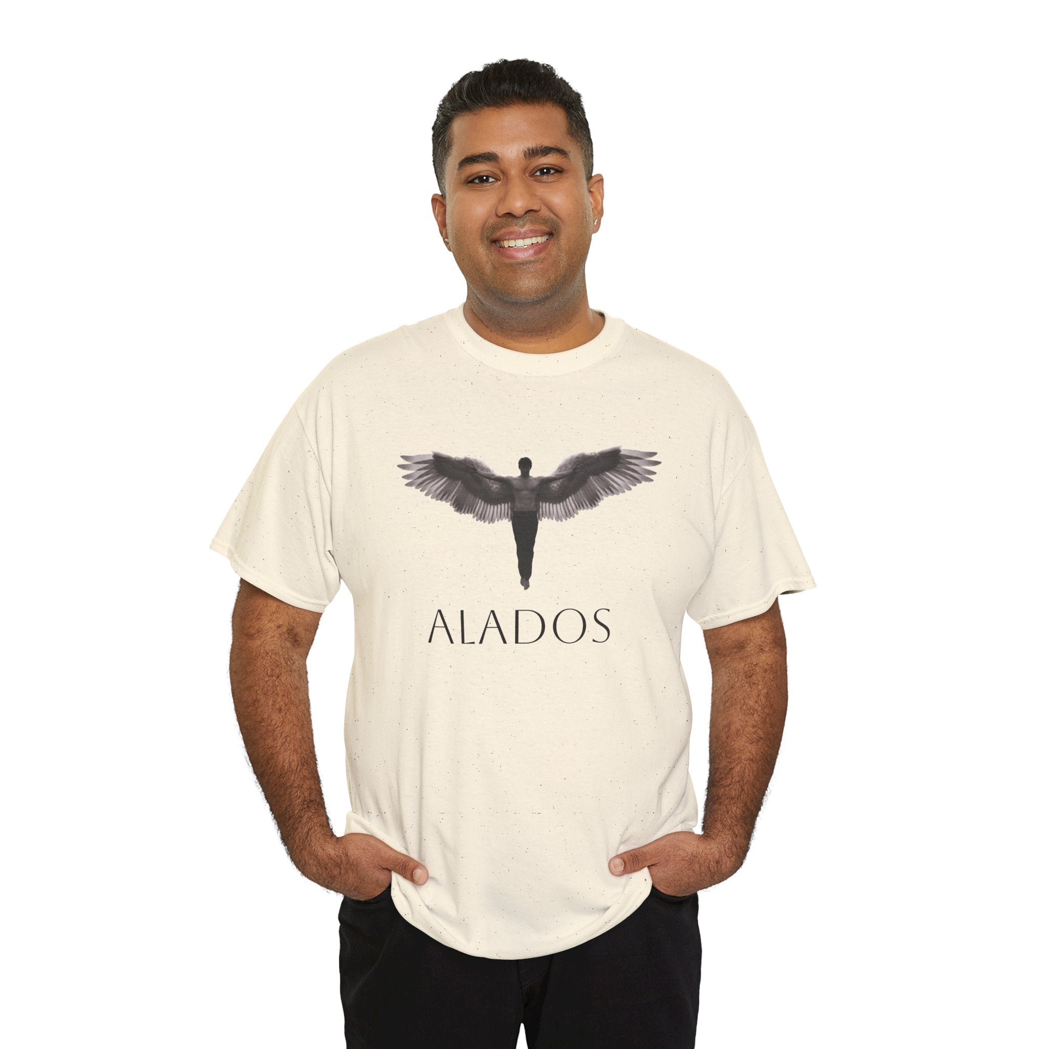 Alados Angel Wing Tee — Minimalist Mythic Graphic T-Shirt