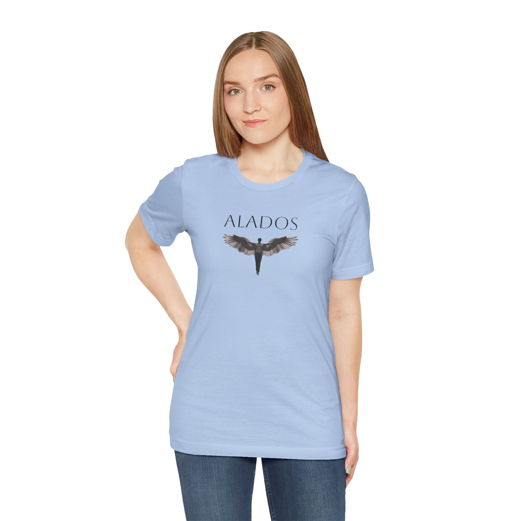 ALADOS.Unisex Angel Wings Graphic Tee, Spiritual Shirt, Gift for Nature Lovers, Casual Wear, Thoughtful Present for Birthdays and Holidays.