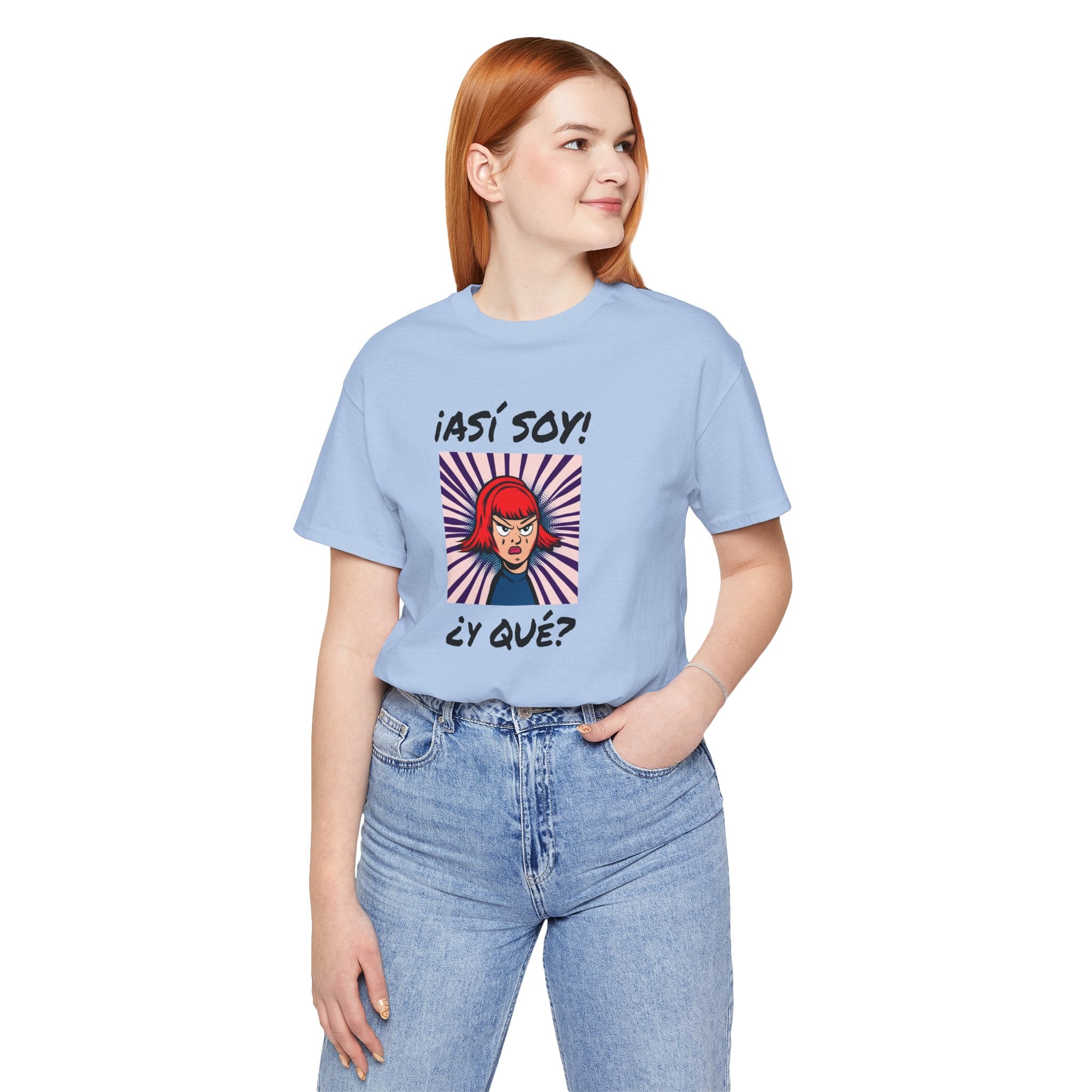 Funny T-Shirt for Teens,Bold Design T shirt,Women's Tee, Gift for Her,Funny Shirt for Latin Girls. '¡ASI SOY! ¿Y QUE?'