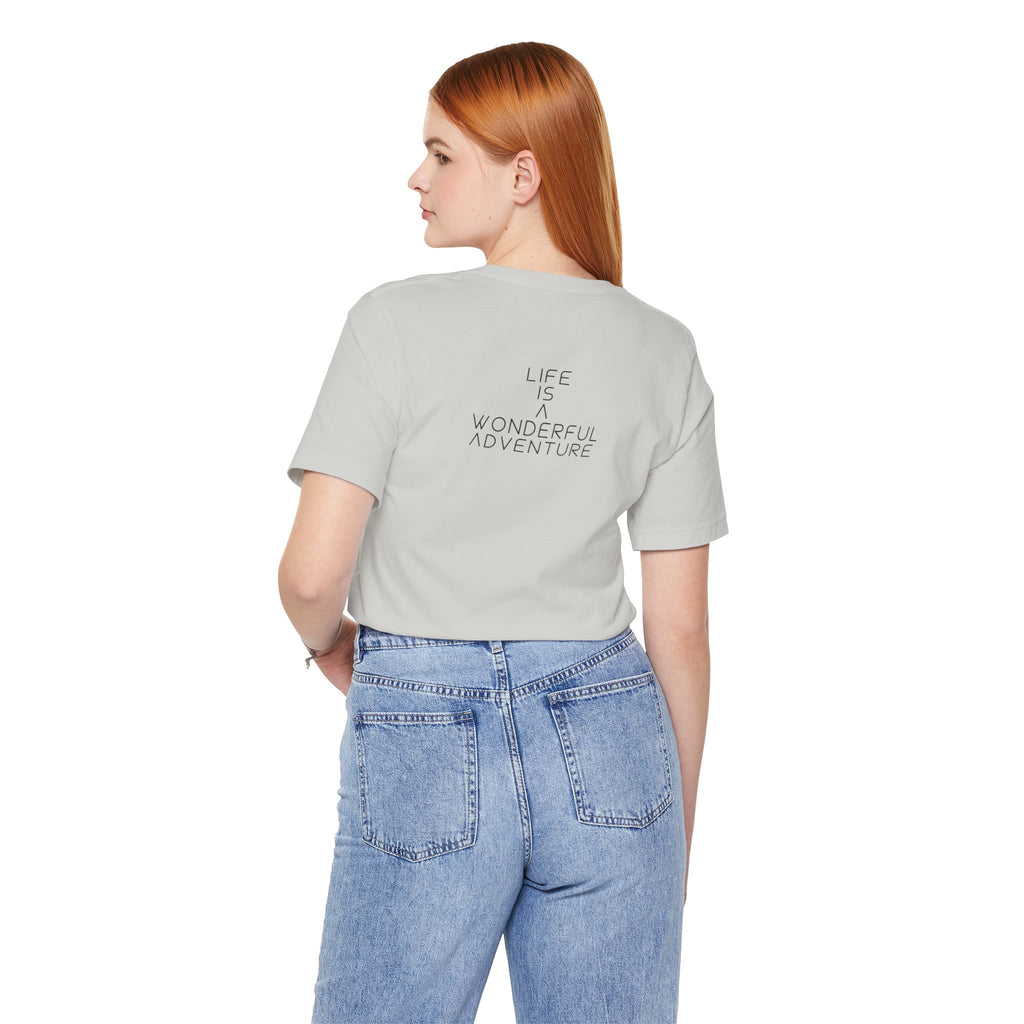 Alados Graphic Tee,Inspirational Unisex Jersey T-Shirt, Adventure Shirt, Angel Wing Shirt, Motivational Top, Gift for Dreamers