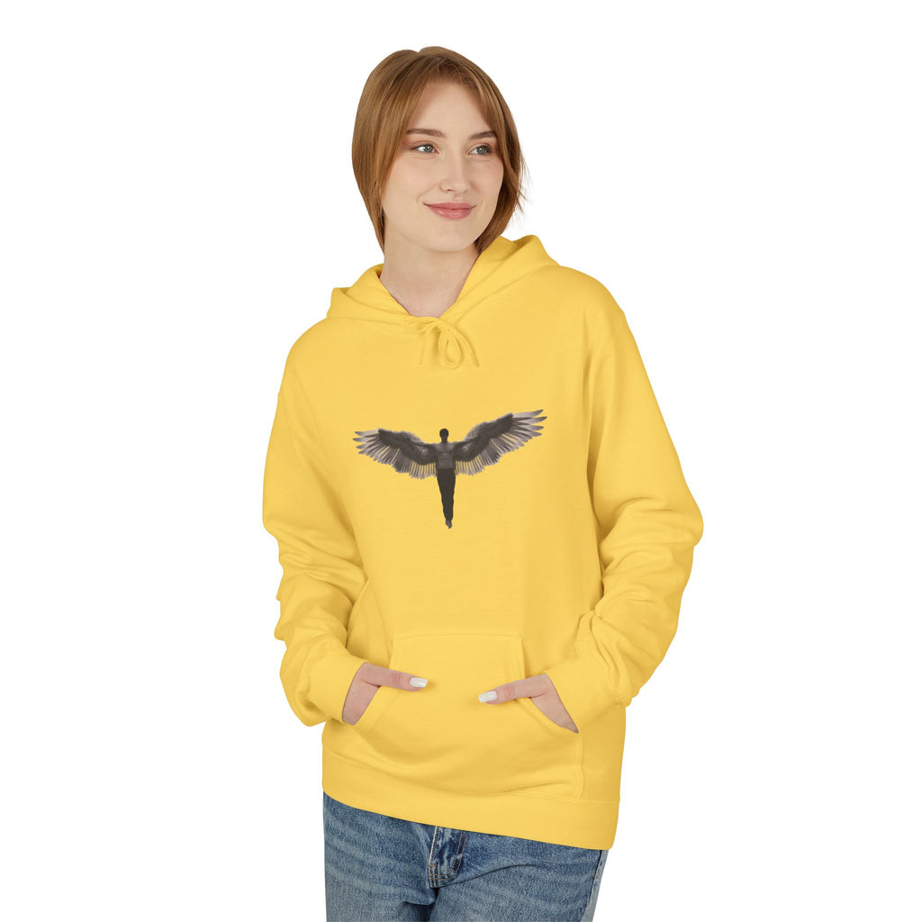 Alados Winged Logo Hoodie — Minimalist Angel Wings Pullover