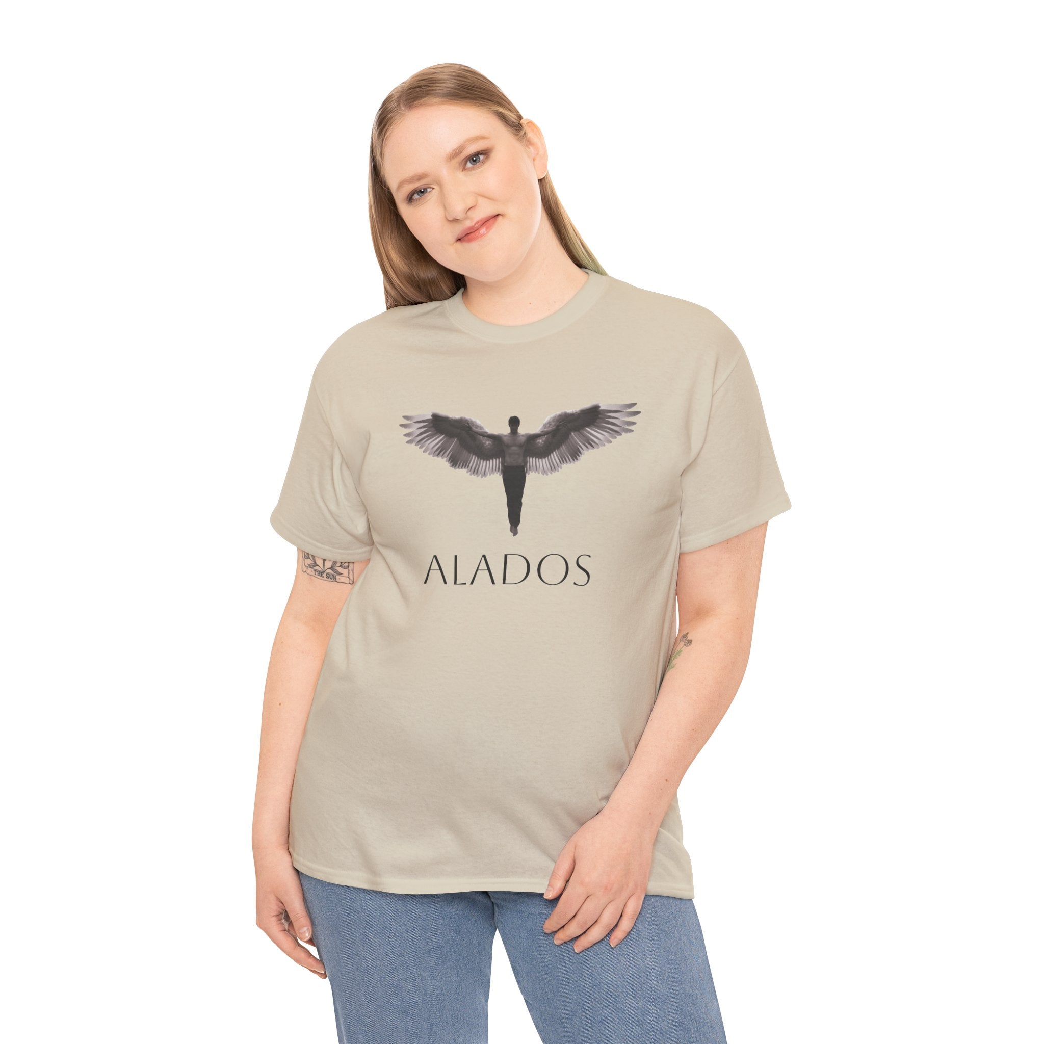 Alados Angel Wing Tee — Minimalist Mythic Graphic T-Shirt