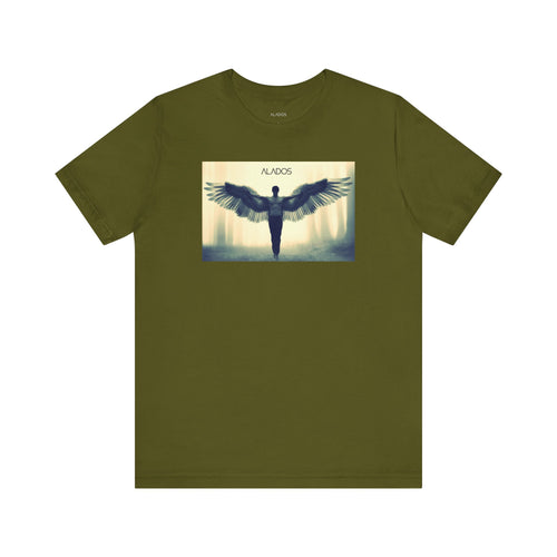 Angelic Wings Tee: Spiritual Unisex Jersey Shirt, Inspirational Gift, Motivational Wear, Ideal for Meditation, Unique Fashion