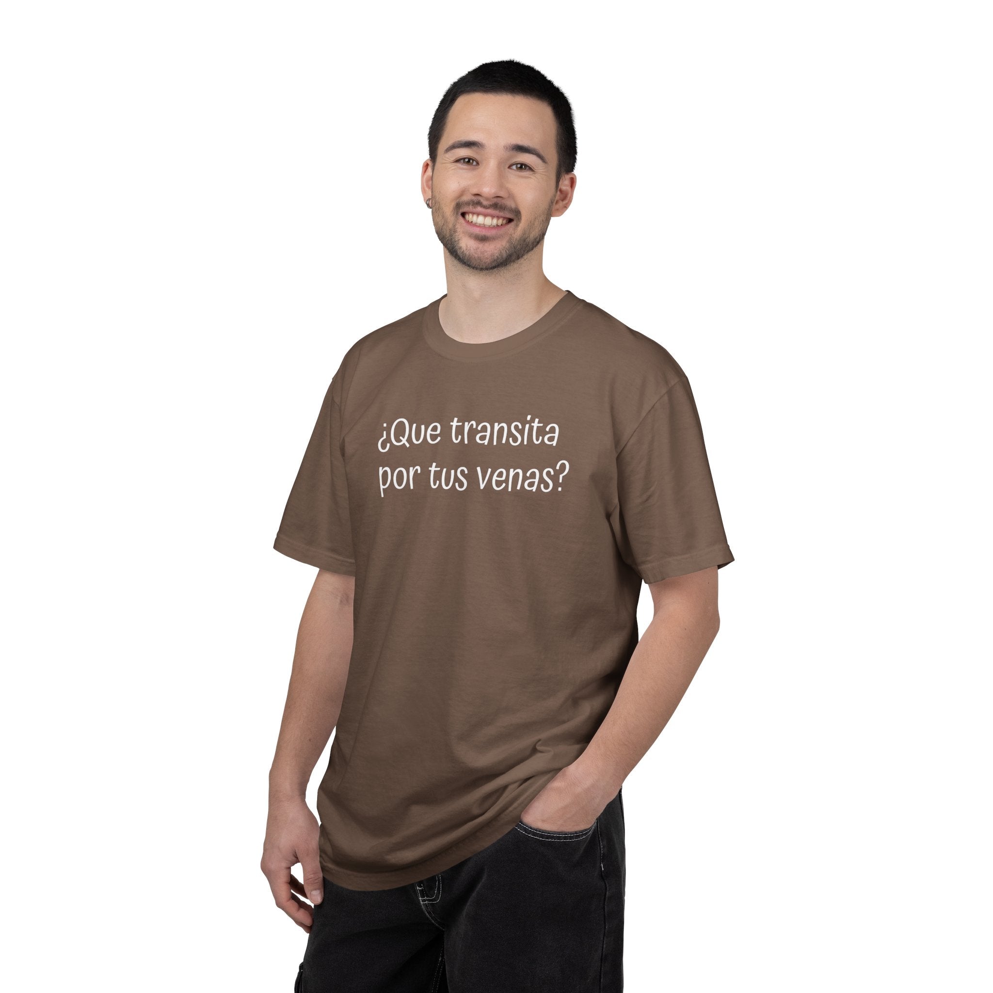 Funny Unisex T-shirt,Mexican Humor Tee,Sarcastic Shirt,Confortable Wear T shirt.'Que transita por tus venas?'