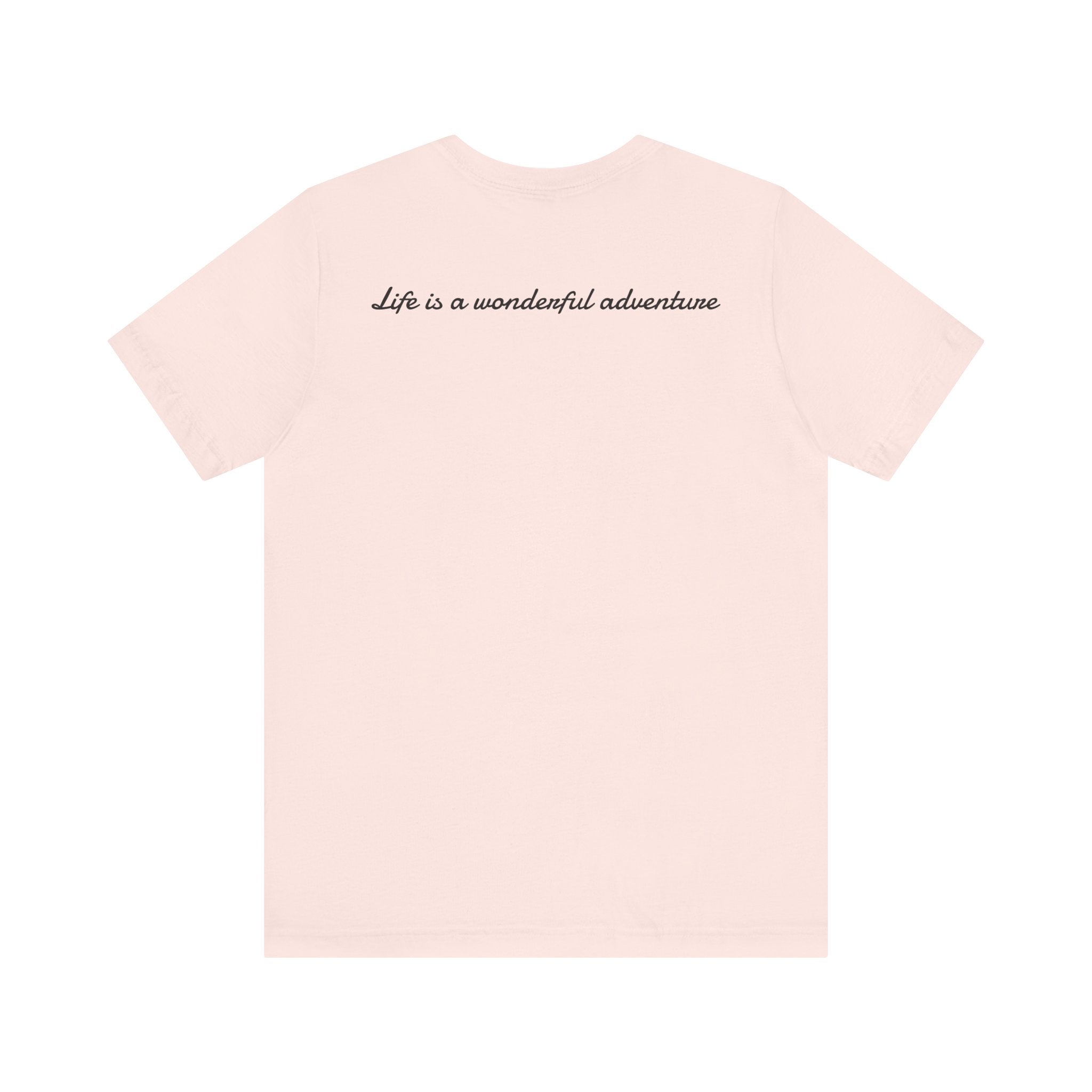 ALADOS.Inspiring Graphic Unisex T-Shirt for Explorers,Unique Design Tee,Motivational Gift for Friends. -Life is a wonderful adventure.-