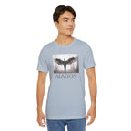 Alados Graphic Tee,Inspirational Unisex Jersey T-Shirt, Adventure Shirt, Angel Wing Shirt, Motivational Top, Gift for Dreamers