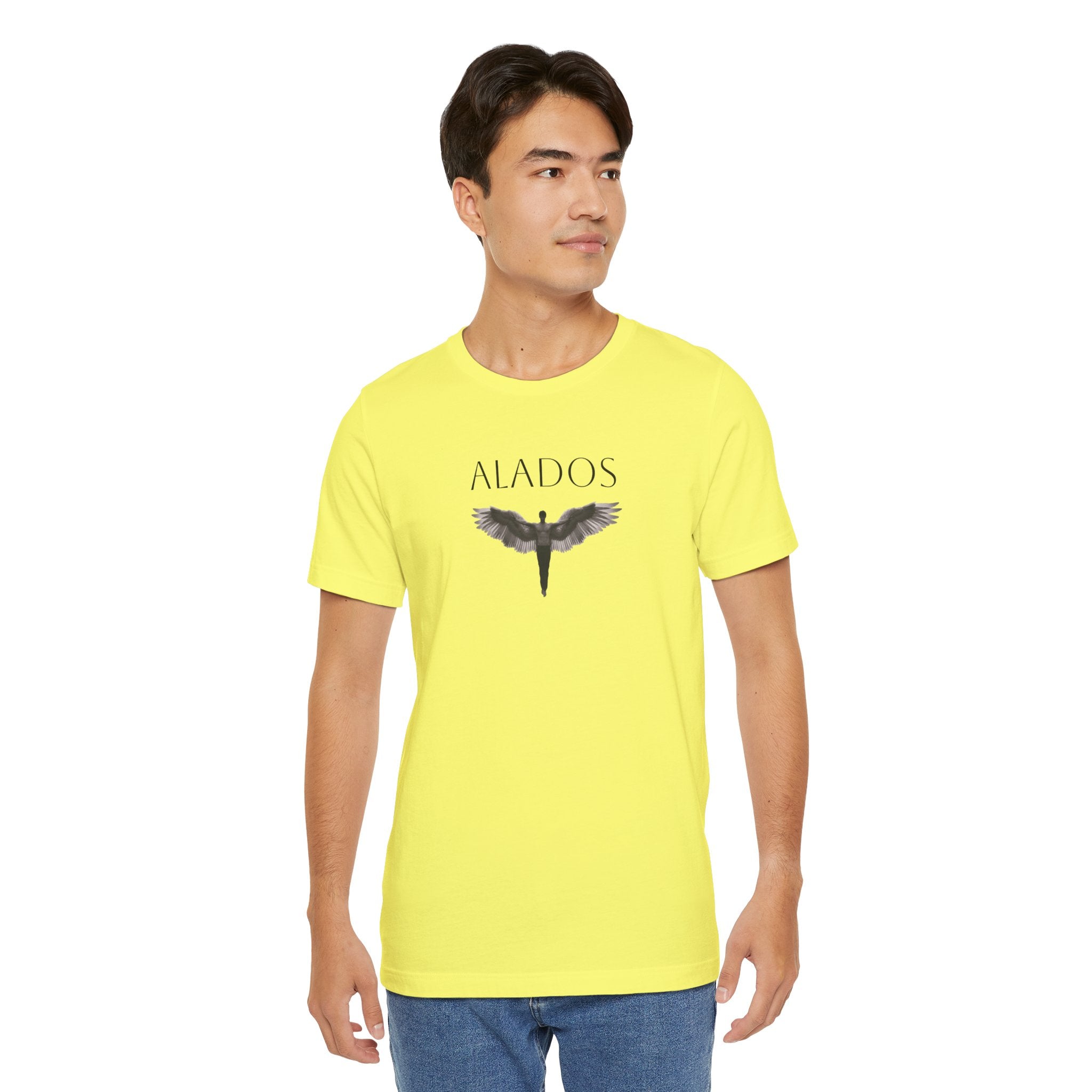 ALADOS.Unisex Angel Wings Graphic Tee, Spiritual Shirt, Gift for Nature Lovers, Casual Wear, Thoughtful Present for Birthdays and Holidays.