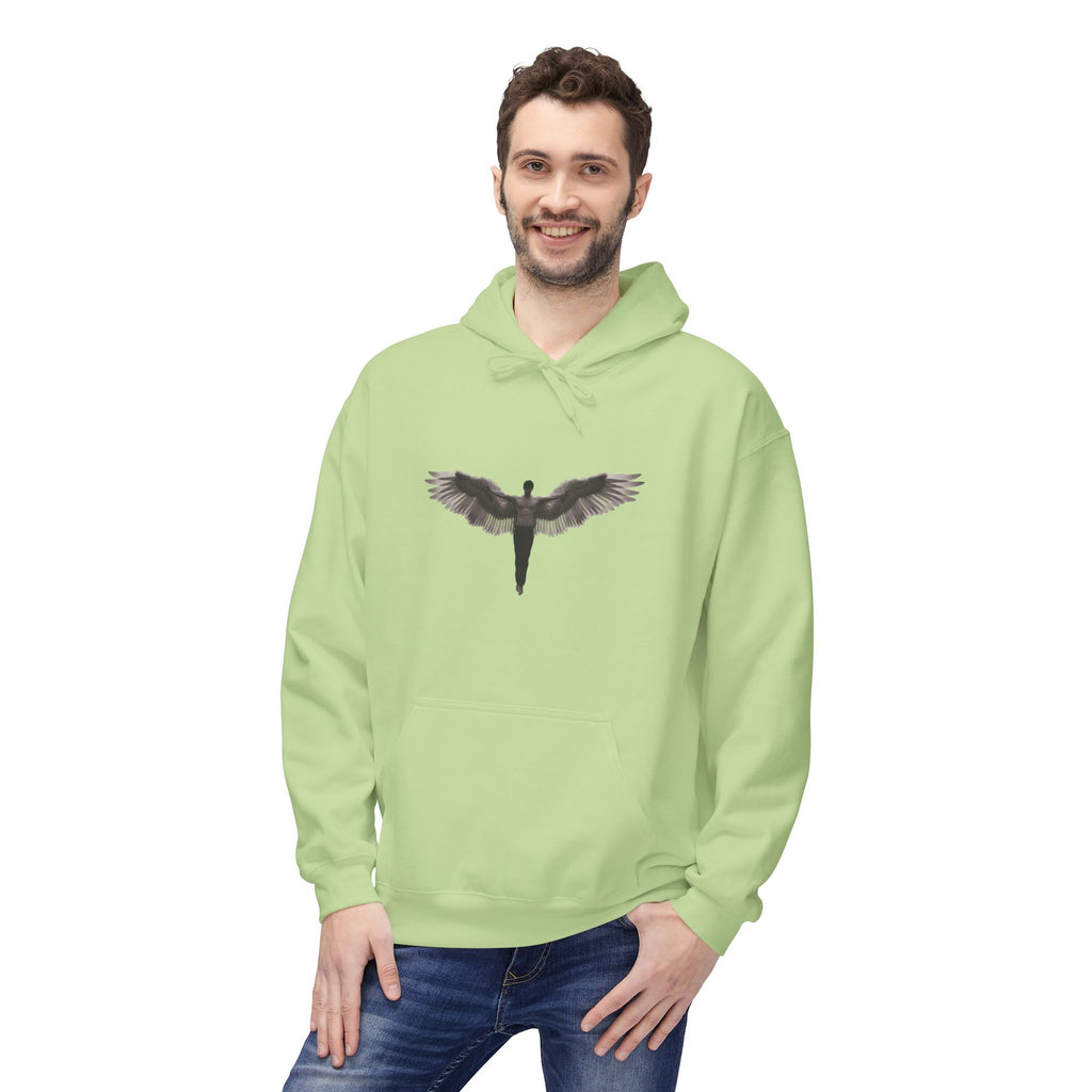 Alados Winged Logo Hoodie — Minimalist Angel Wings Pullover