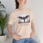 Alados Graphic Tee,Inspirational Unisex Jersey T-Shirt, Adventure Shirt, Angel Wing Shirt, Motivational Top, Gift for Dreamers